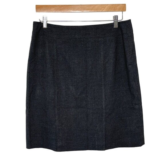 Coldwater Creek Petite 12P Gray Wool Blend Pencil Skirt - Picture 5 of 12